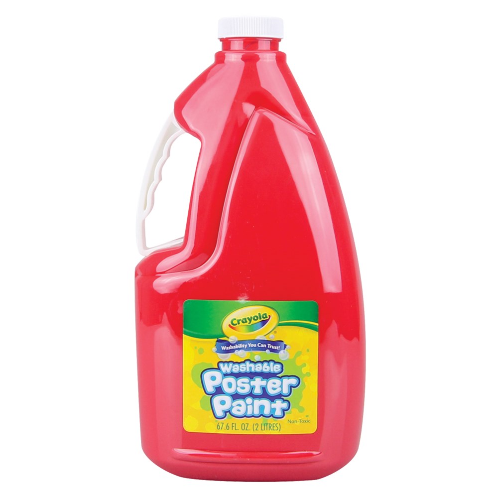 Crayola Washable Poster Paint - Red - 2 Litre | Paint, Dye & Ink ...