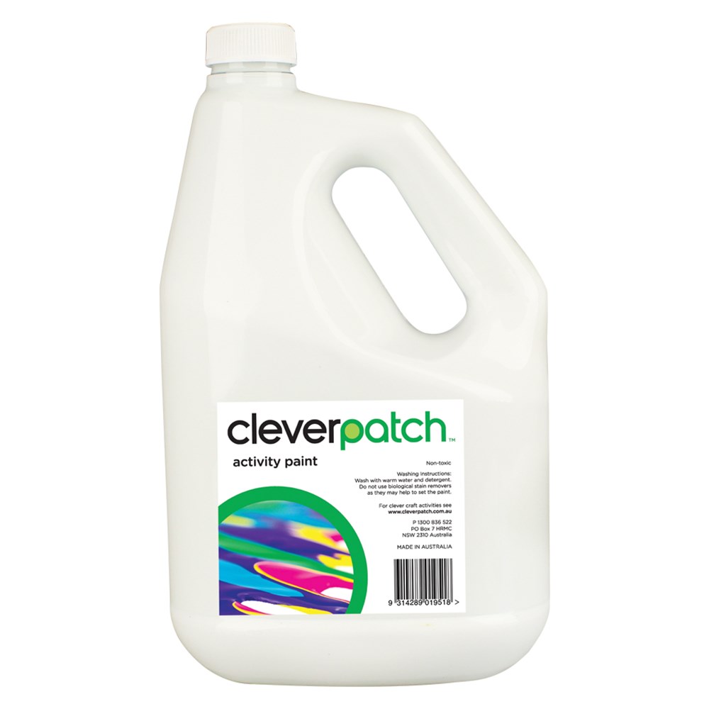 CleverPatch Activity Paint - White - 4 Litre | Paint, Dye & Ink ...