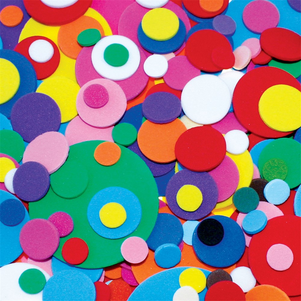 Foam Circles Pack of 300 Foam CleverPatch Art & Craft Supplies
