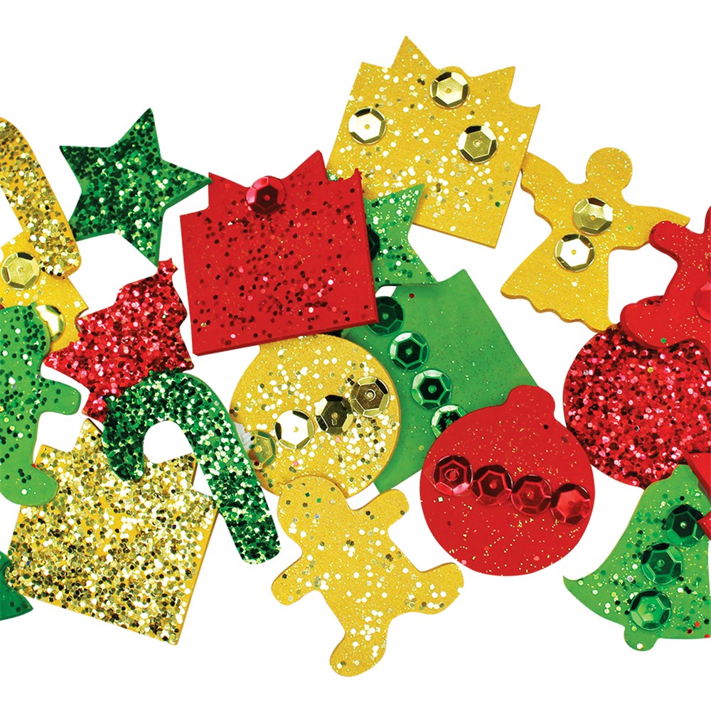 Small Wooden Christmas Shapes Pack of 24 Wood Craft CleverPatch