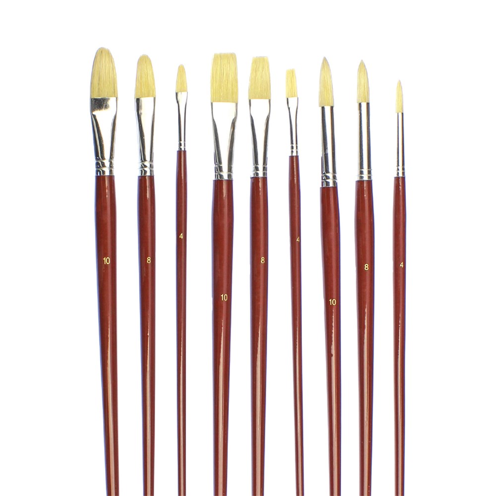 Oil Painting Brush Assortment - Pack of 9 | Paint Brushes & Effects ...