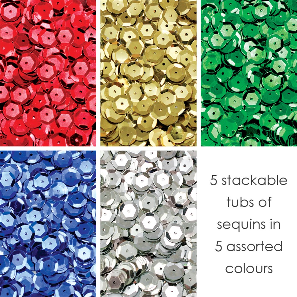 Cup Sequins Assorted Sequins & Rhinestones CleverPatch Art