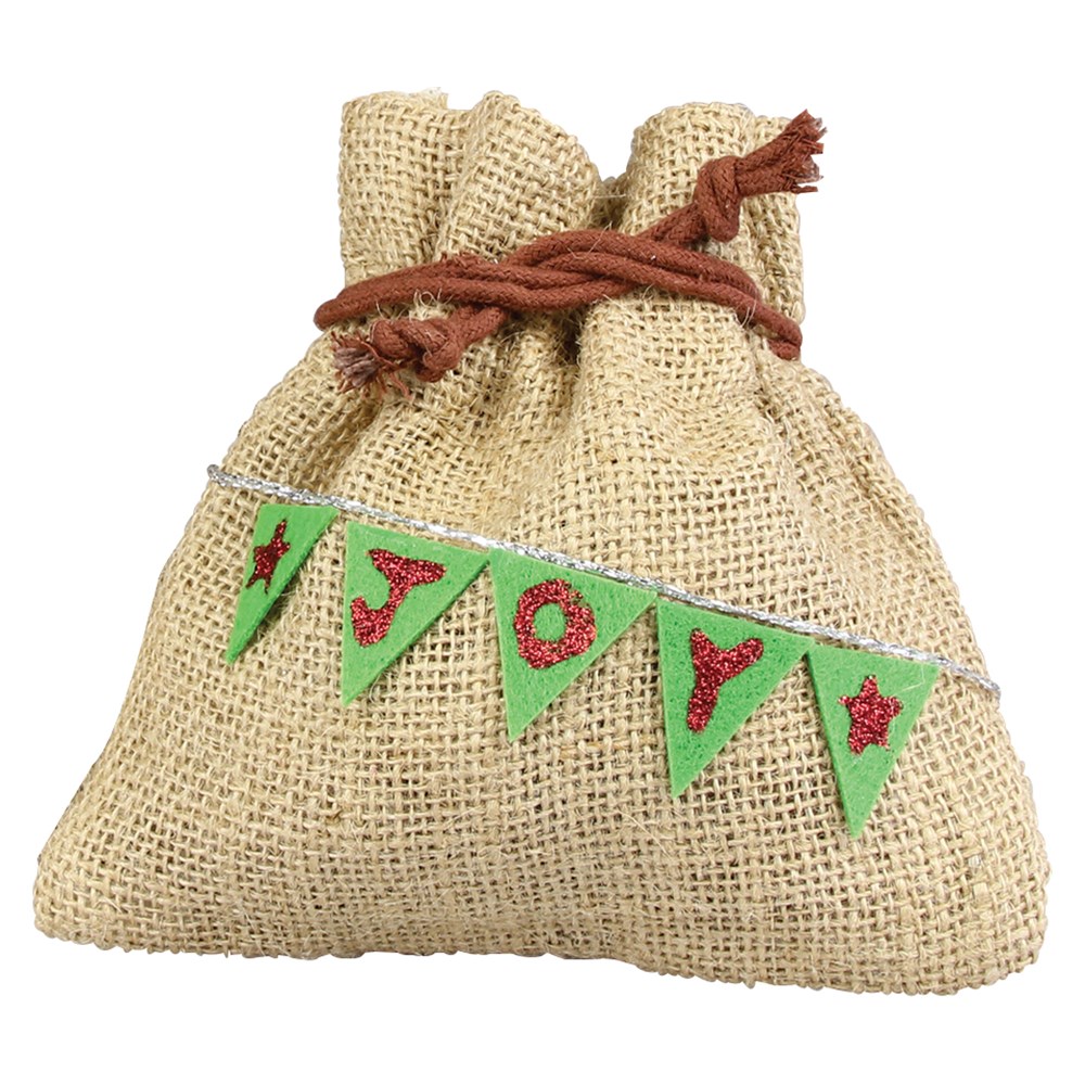 Hessian Drawstring Bag Collage & Craft CleverPatch Art & Craft