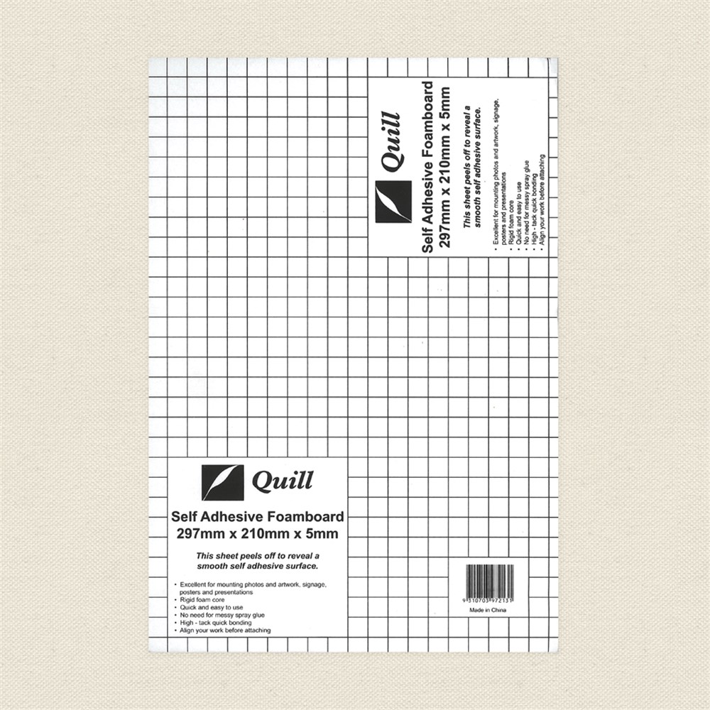 Adhesive Foam Board A4 White Foam CleverPatch Art & Craft