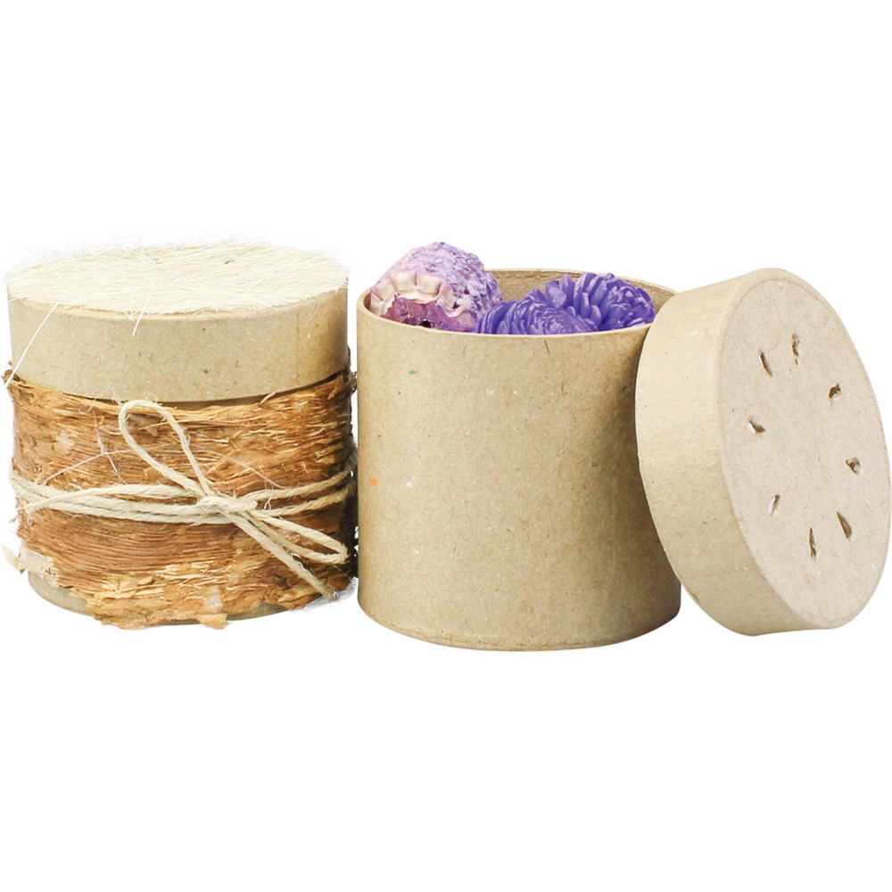 Papier Mache Round Potpourri Box Papier Mache CleverPatch Art