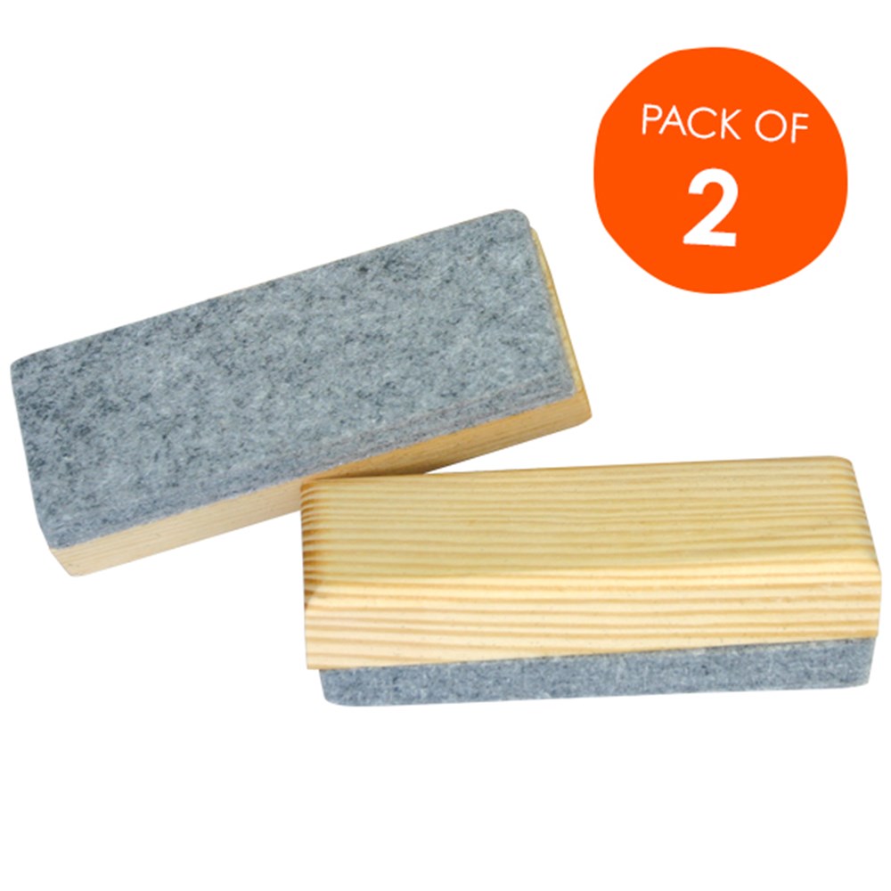 Chalk Dusters - Wooden - Pack of 2 | Chalk | CleverPatch - Art & Craft ...