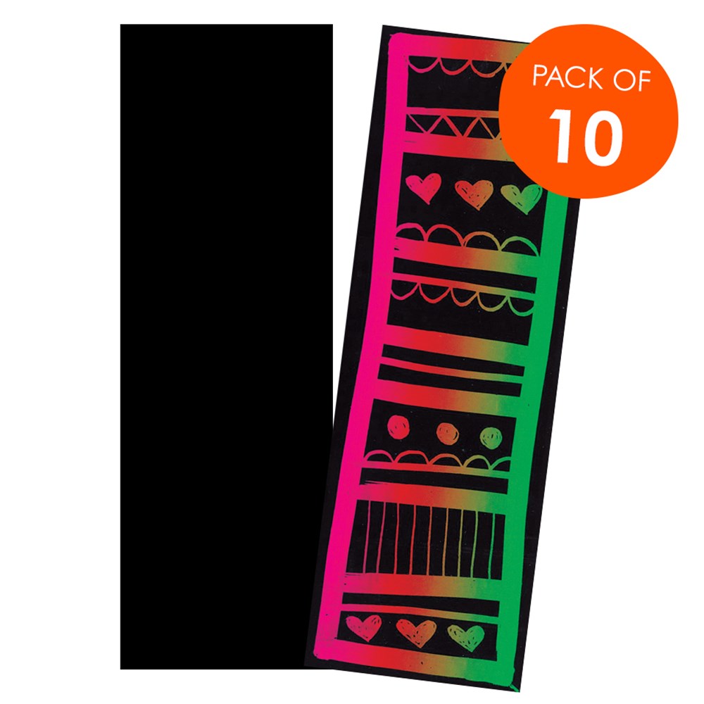 Scratch Board Bookmarks Pack of 10 Scratch Board CleverPatch