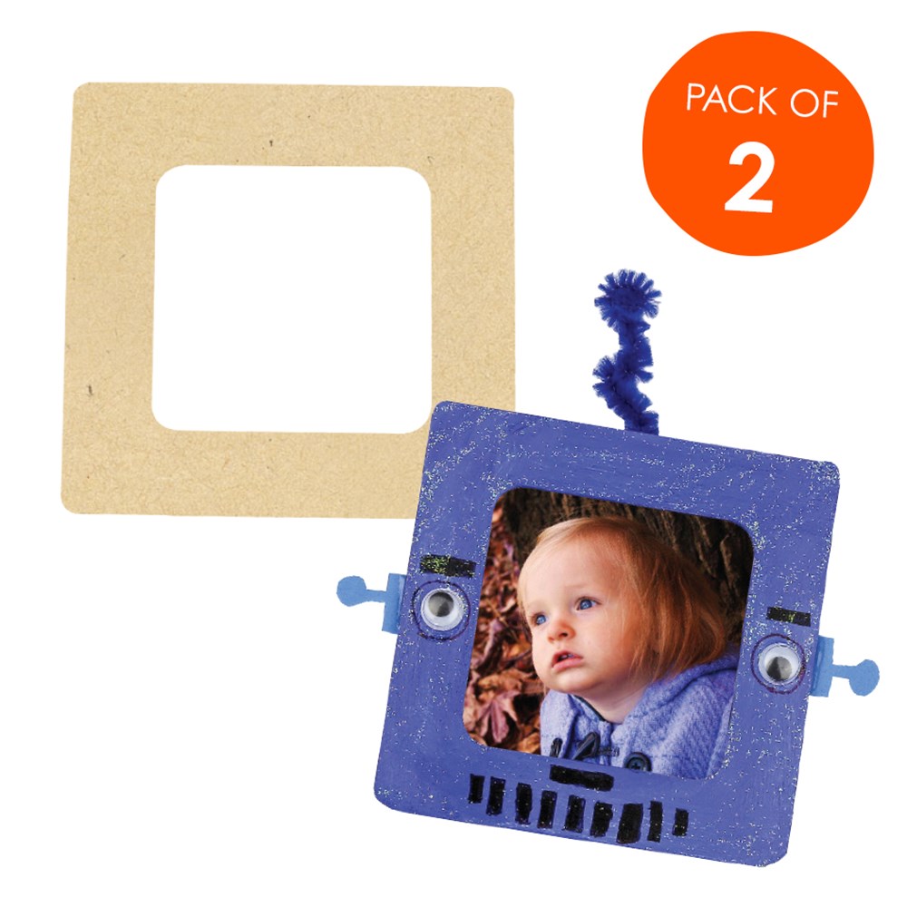 Wooden Square Frames Pack of 2 Wooden Shapes CleverPatch Art