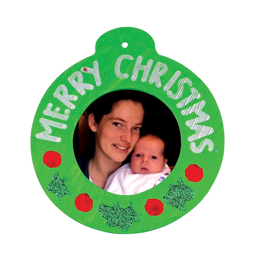 Wooden Circle Frames Pack of 2 Christmas Ornaments CleverPatch Art & Craft Supplies