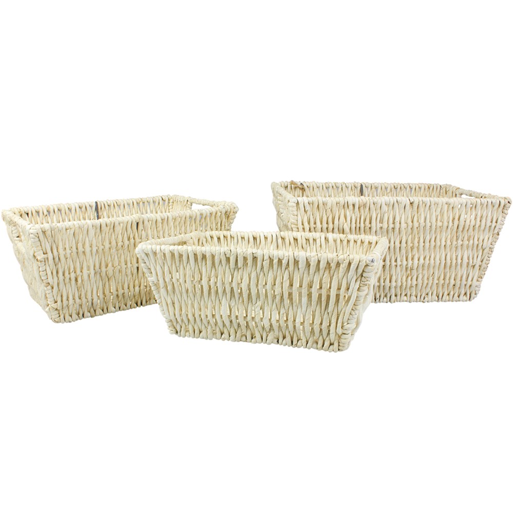 Rectangular Maize Baskets Set of 3 Maize CleverPatch Art