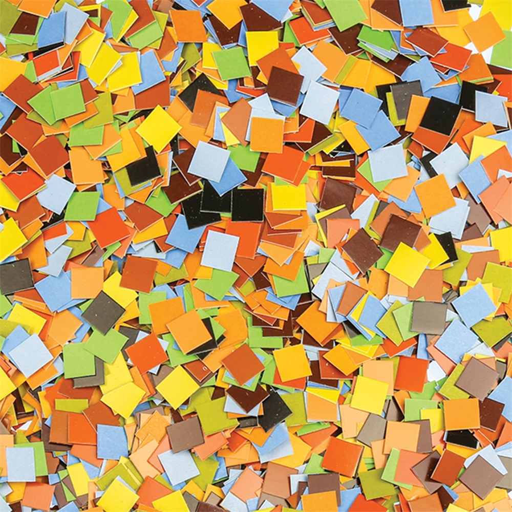 Earth Tone Mosaics - Pack of 10,000 | Paper Activities | CleverPatch
