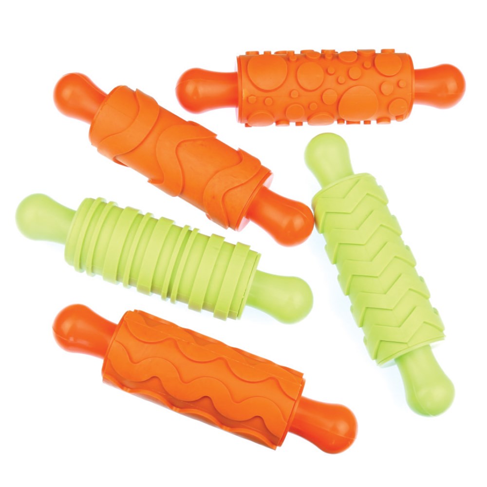 Rubber Rolling Pins Set 1 Pack of 5 Modelling Tools CleverPatch Art & Craft Supplies