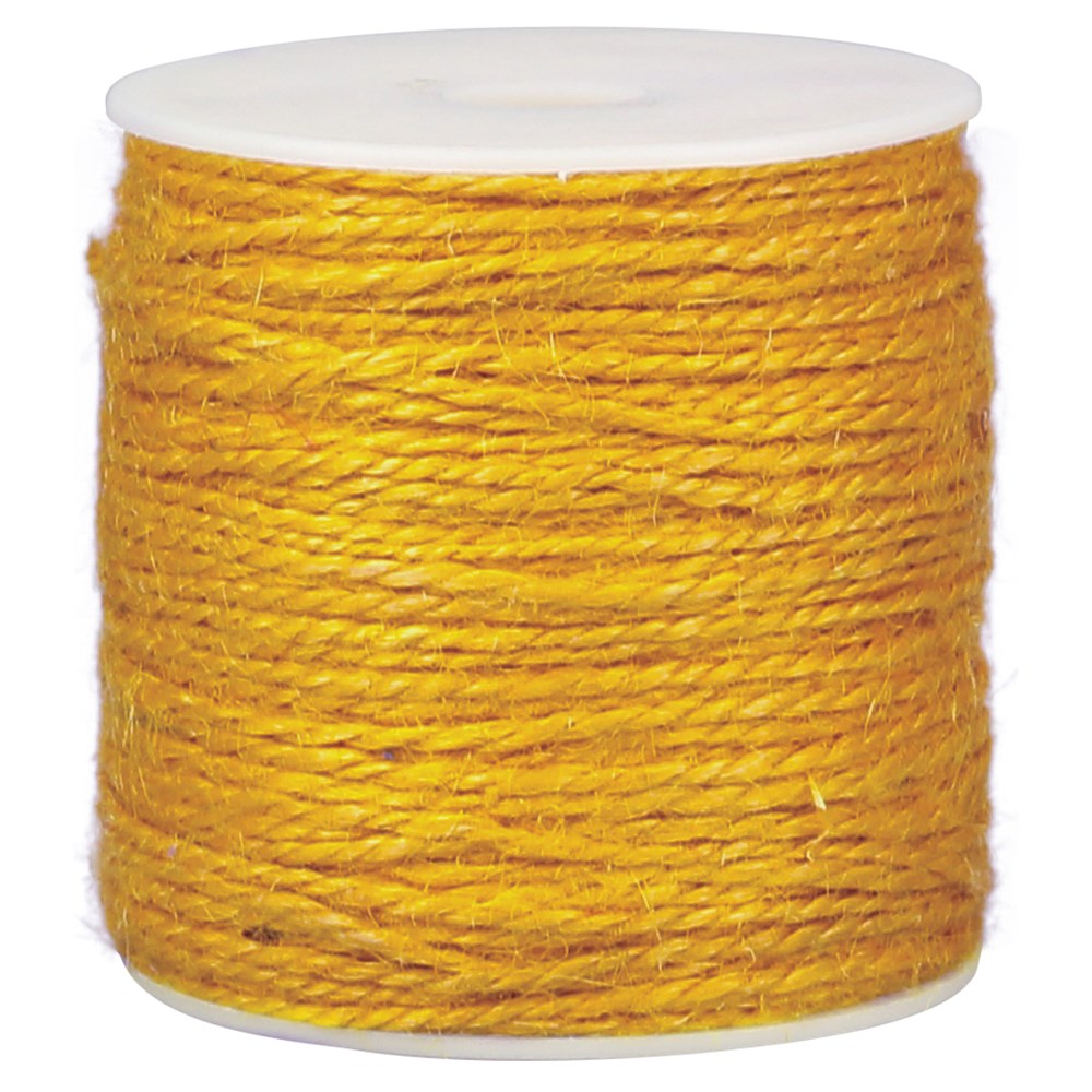 Jute Twine Yellow 100 Metres Sewing & Textiles CleverPatch