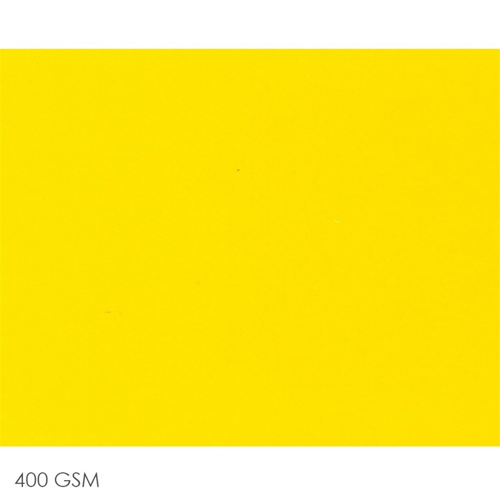 Poster Board - 510 x 640mm - Yellow - Pack of 10 | Coloured Card
