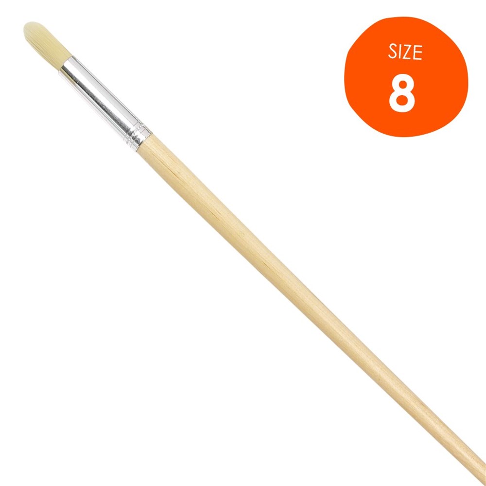 Round Paint Brush Size 8 Nylon Each Paint Brushes & Effects