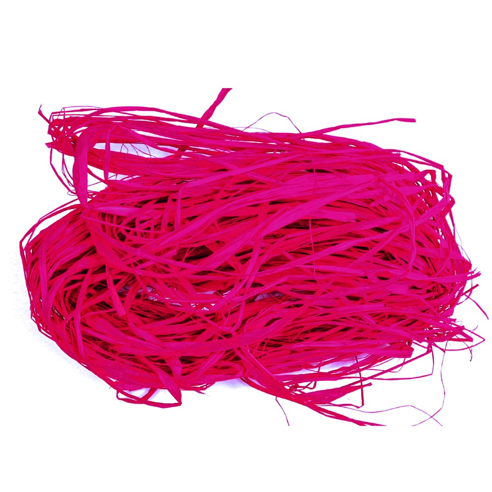 Natural Raffia - Hot Pink - 25g Pack | General Collage | CleverPatch ...