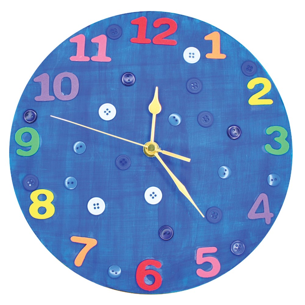 Wooden Clock Making Kit General Collage CleverPatch Art & Craft