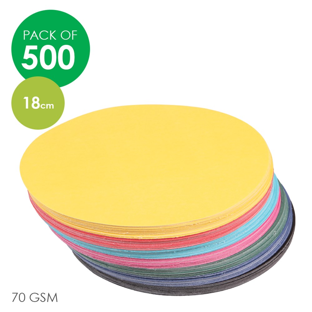 BRENEX Matt Paper Circles - 18cm - Pack of 500 | CleverPatch - Art ...