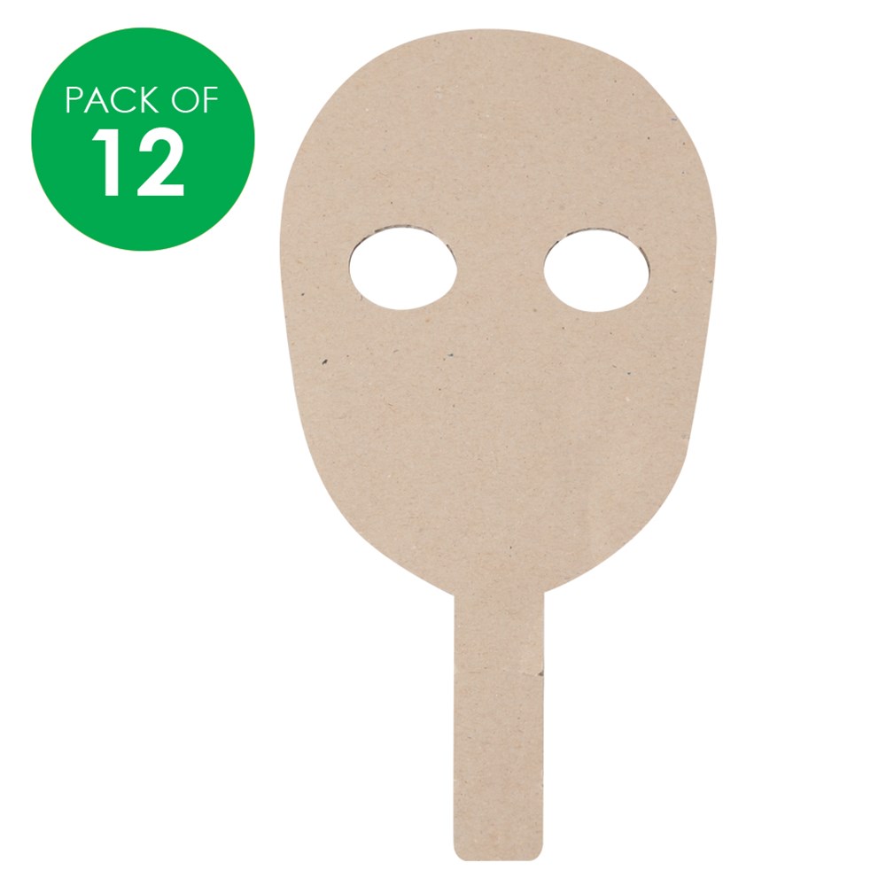 Cardboard Face Mask - Pack of 12 - CleverPatch | CleverPatch - Art ...