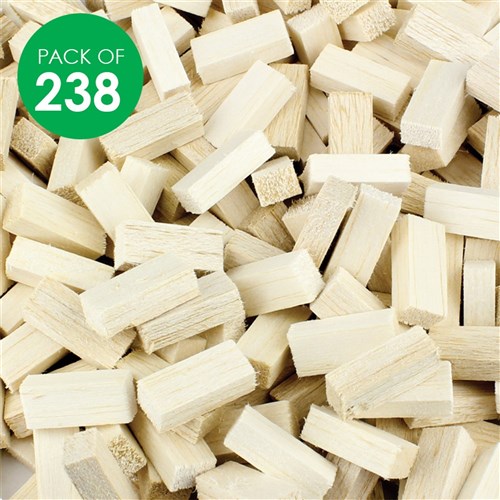 Balsa Wood Bricks - Pack of 238