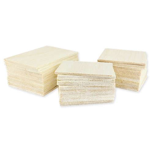 Balsa Wood Sheets - Pack of 36