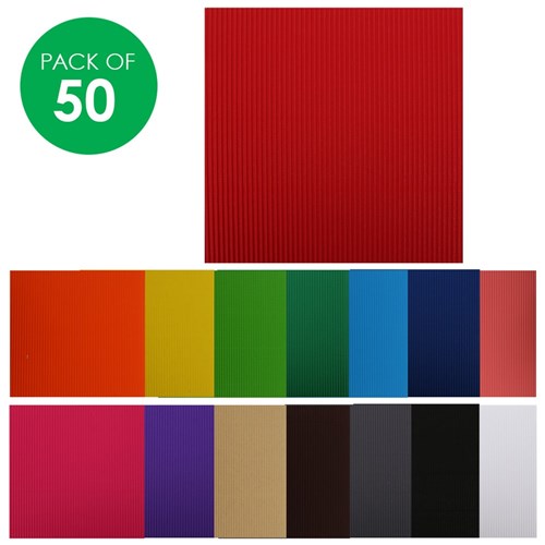 Corrugated Board Squares - Pack of 50