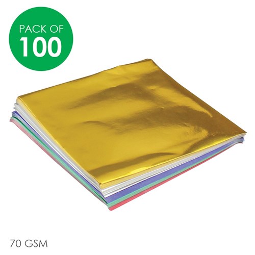 Foil Paper Squares - Pack of 100