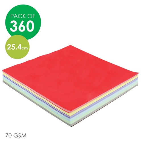 BRENEX Glossy Paper Squares - 25.4cm - Pack of 360