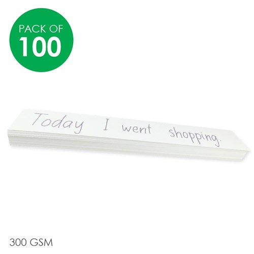 Sentence Strips - White - Pack of 100