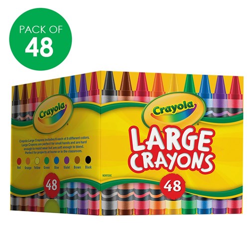 Crayola Large Crayons Deskpack - Pack of 48