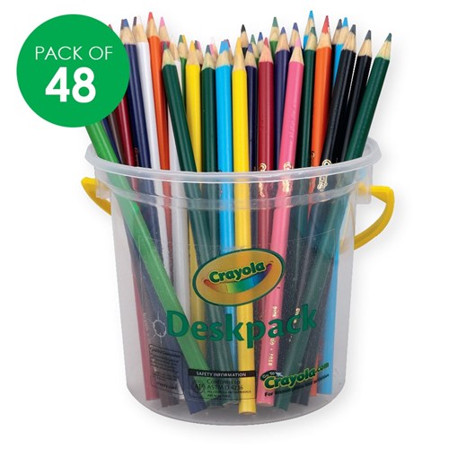 Crayola Coloured Pencils Deskpack - Pack of 48