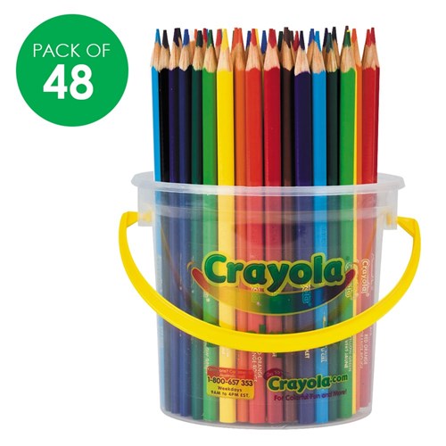 Crayola Triangular Coloured Pencils Deskpack - Pack of 48