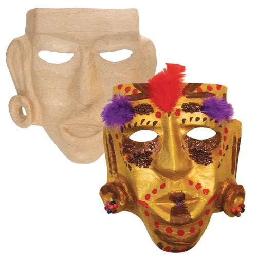 Papier Mache Primitive Face Mask