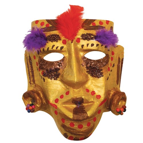 Papier Mache Primitive Face Mask