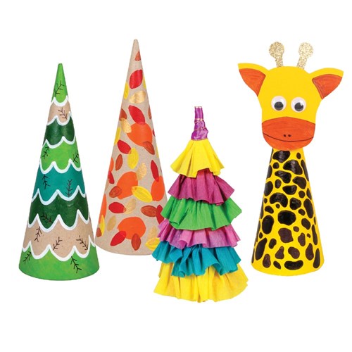 Papier Mache Cones - Pack of 10