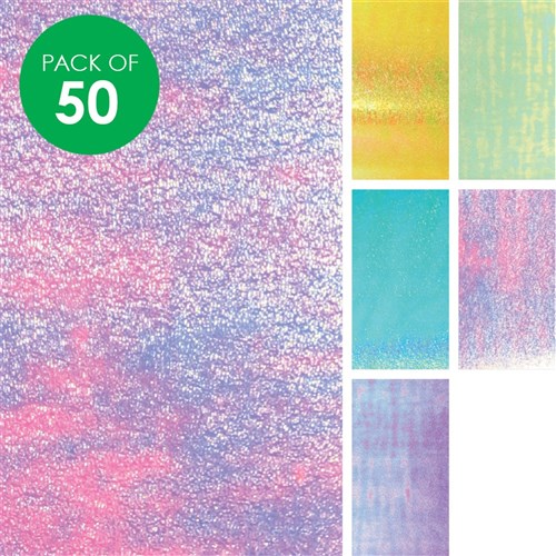 Metallic Pearl Glitter Paper - A4 - Pack of 50