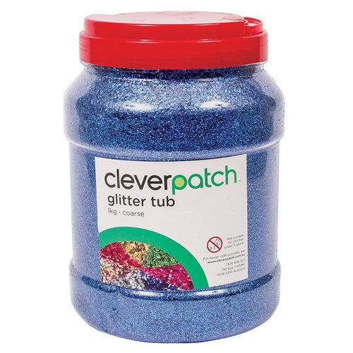 CleverPatch Coarse Glitter - Blue - 1kg Tub