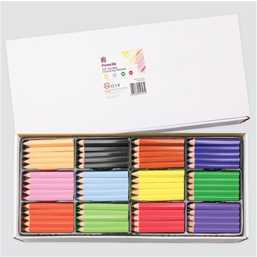 EC Jumbo Stubby Coloured Pencils Classpack - Pack of 120