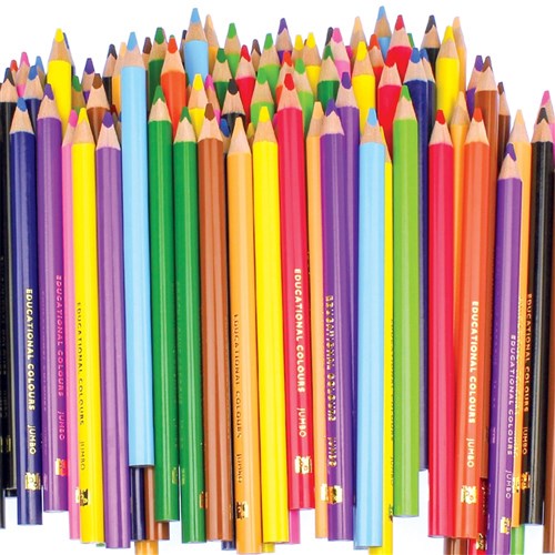 EC Jumbo Triangular Coloured Pencils Classpack - Pack of 120