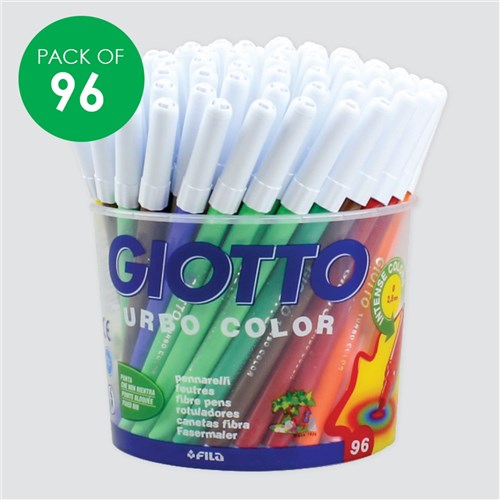 Giotto Turbo Colour Markers Deskpack - Pack of 96