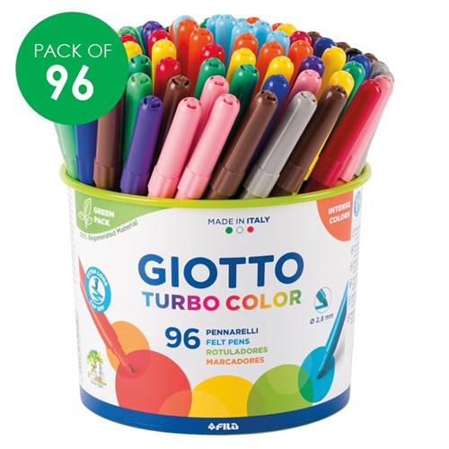 Giotto Turbo Colour Markers Deskpack - Pack of 96