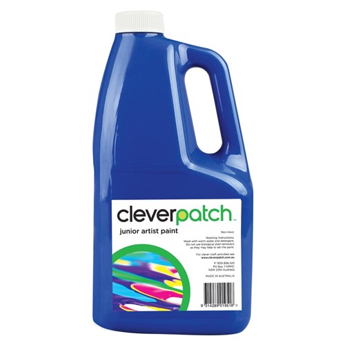 CleverPatch Junior Artist Paint - Blue - 2 Litres