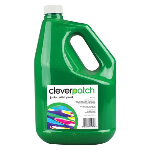 CleverPatch Junior Artist Paint - Green - 4 Litres
