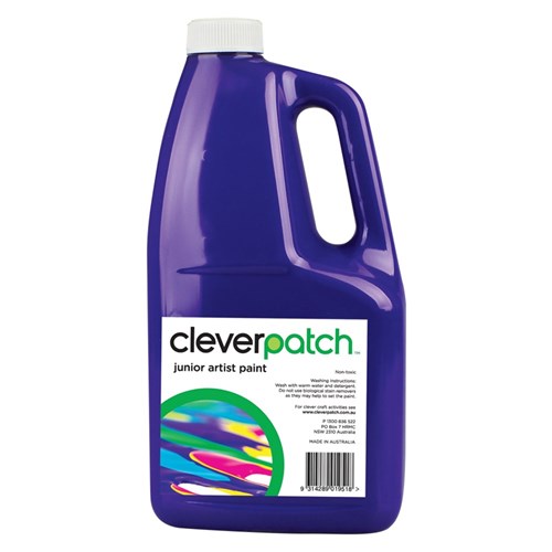 CleverPatch Junior Artist Paint - Purple - 2 Litres