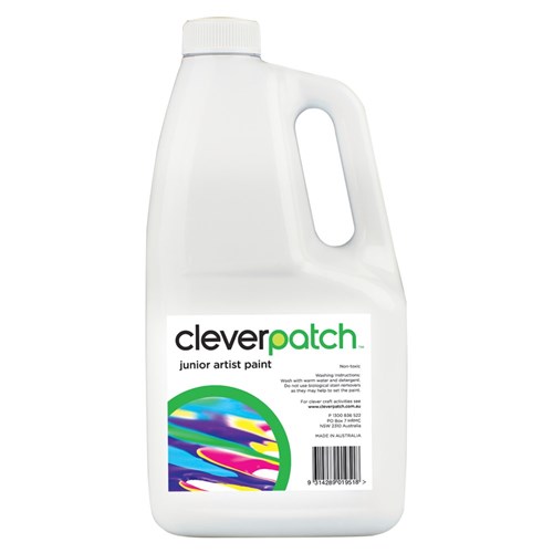CleverPatch Junior Artist Paint - White - 2 Litres