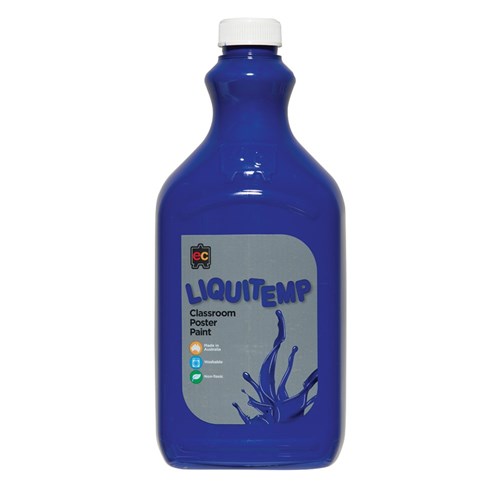 EC Liquitemp Classroom Poster Paint - Blue - 2 Litres