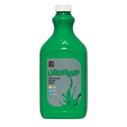 EC Liquitemp Classroom Poster Paint - Green - 2 Litres