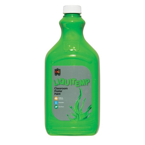 EC Liquitemp Classroom Poster Paint - Leaf Green - 2 Litres