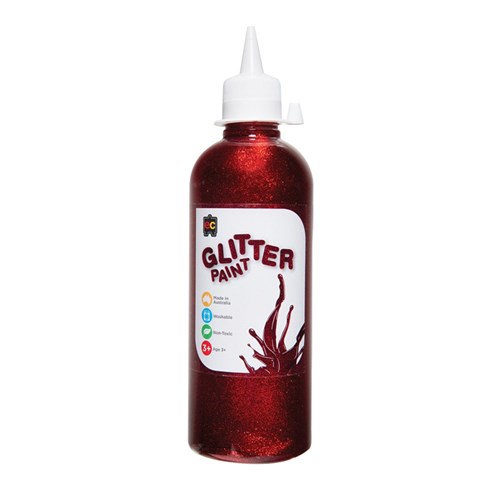 EC Glitter Paint - Red - 500ml