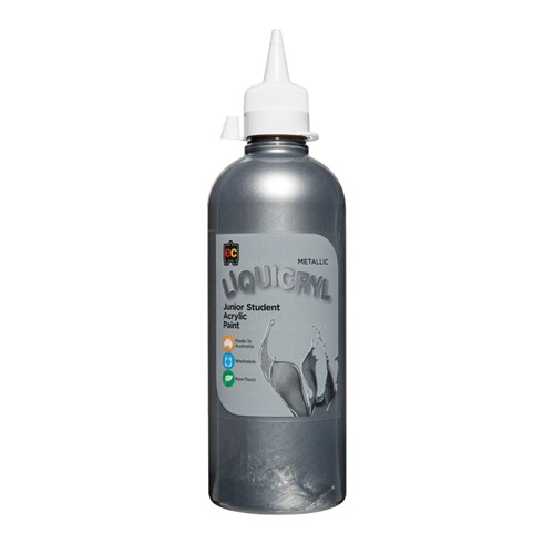 EC Liquicryl Metallic Paint - Silver - 500ml